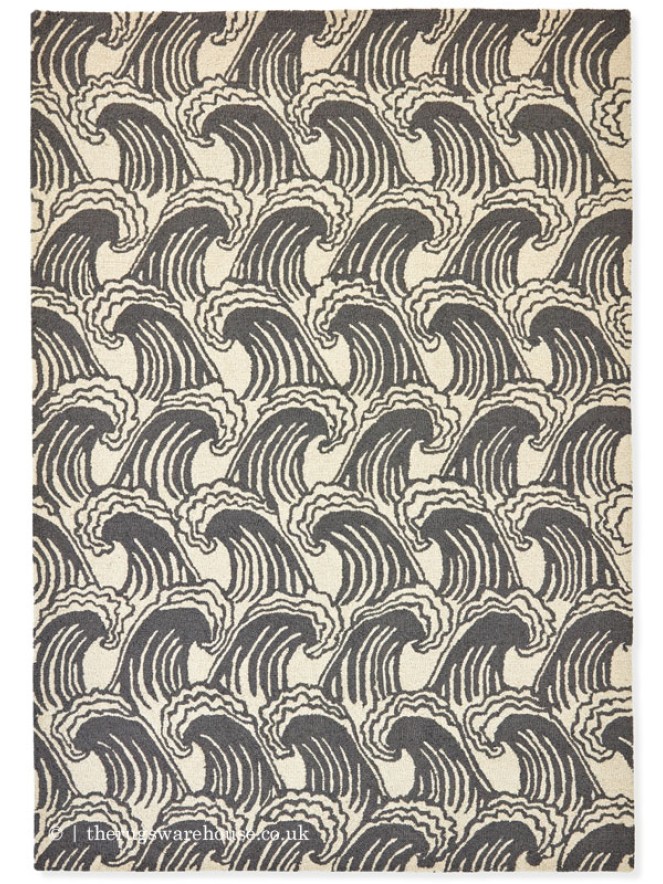 Ride The Wave Liquorice Rug - 7