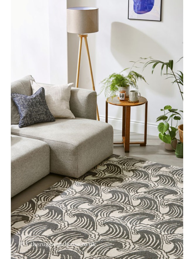 Ride The Wave Liquorice Rug - 3