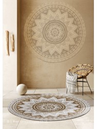 Africa Chainstitch Round Rug - Thumbnail - 2