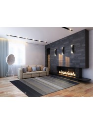 Altea Wide Stripes Grey Rug - Thumbnail - 2