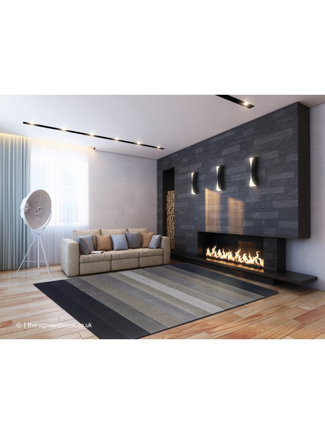 Altea Wide Stripes Grey Rug - 2