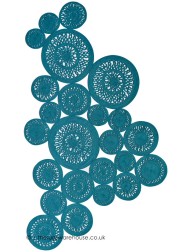 Alyssa Twist Teal Blue Rug - Thumbnail - 4