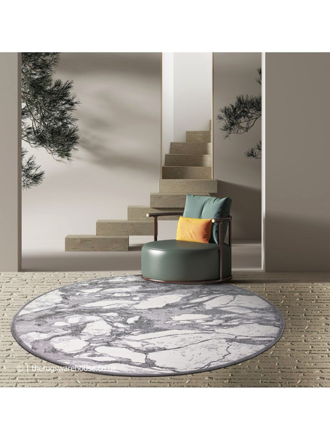 Marbelito Light Mix Round Rug - 2