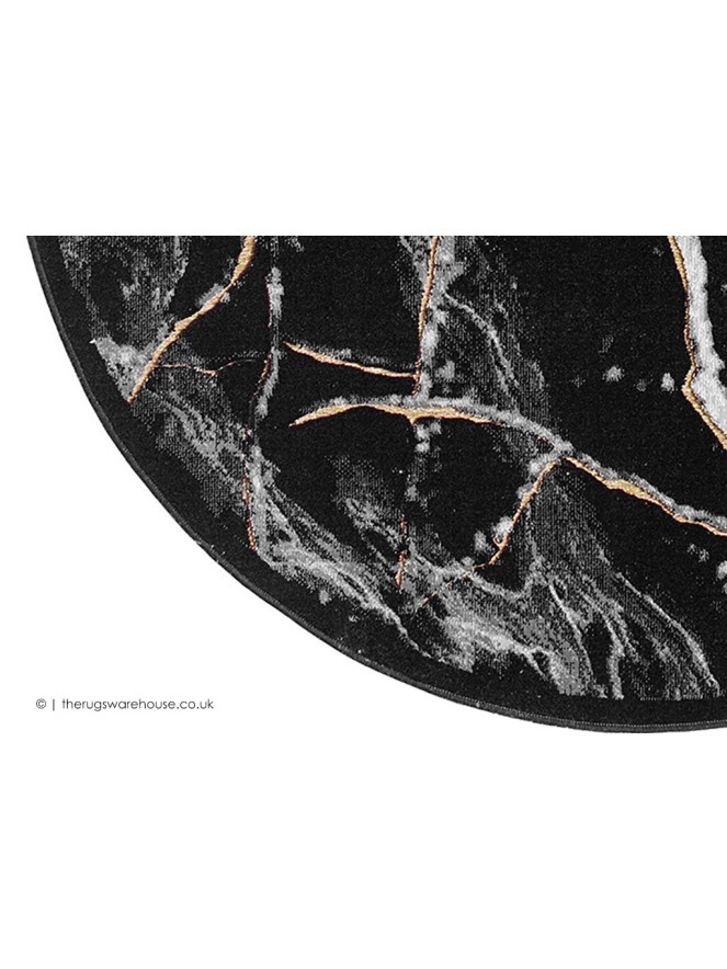Marbelito Dark Mix Oval Rug - 3