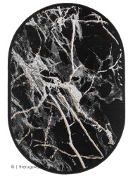 Marbelito Dark Mix Oval Rug - Thumbnail - 6