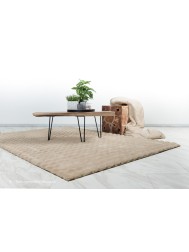 Foam Fur Beige Rug - Thumbnail - 2