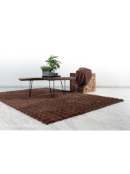 Foam Fur Brown Rug - Thumbnail - 2