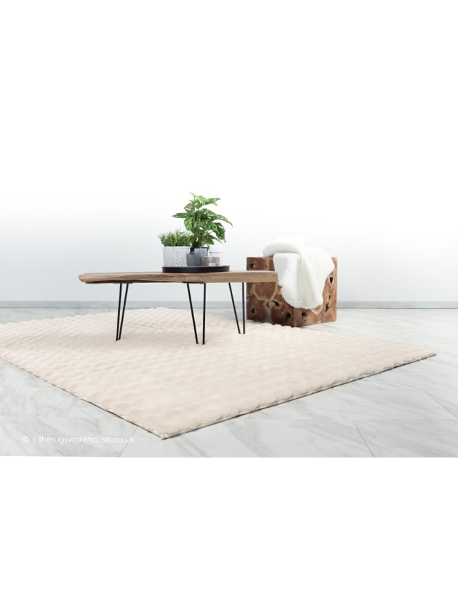 Foam Fur Ivory Rug - 2