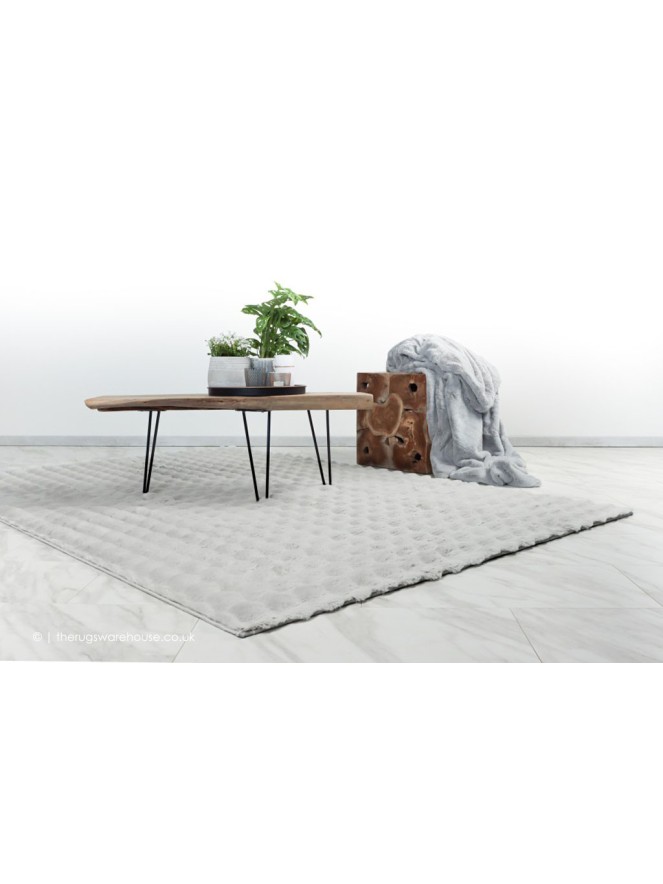 Foam Fur Silver Rug - 2