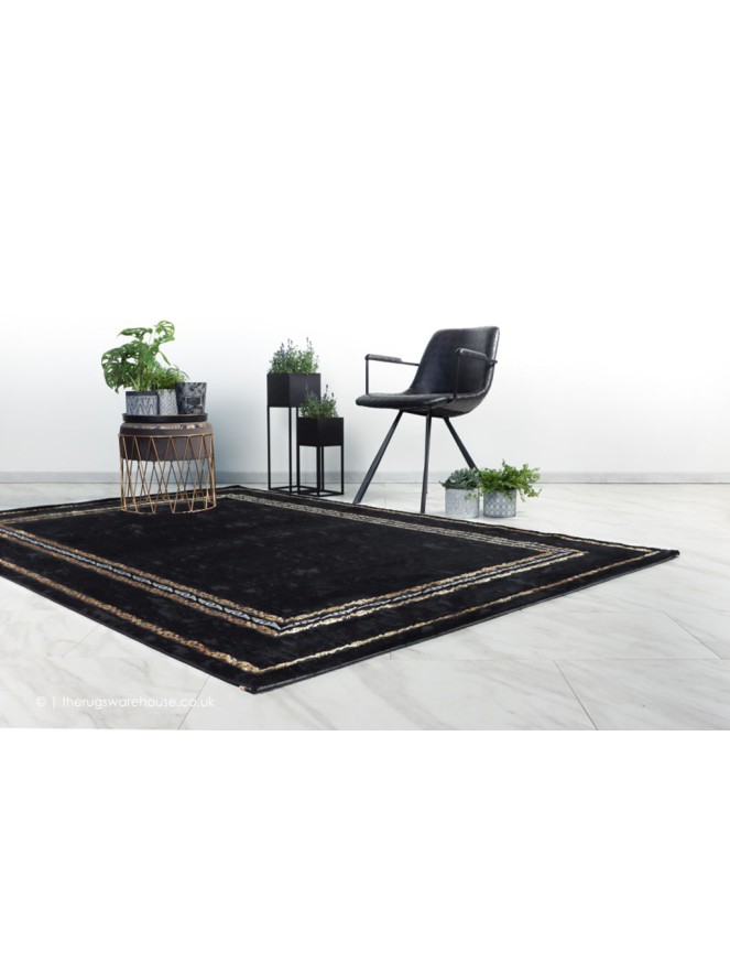 Heron Black Rug - 2