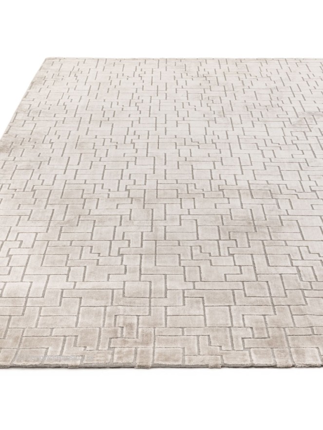 Glaze Silver Tetris Rug - 3