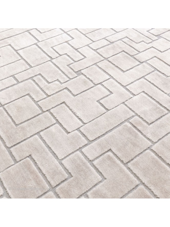 Glaze Silver Tetris Rug - 6
