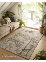 Botany Charcoal Chartreuse Rug - Thumbnail - 2