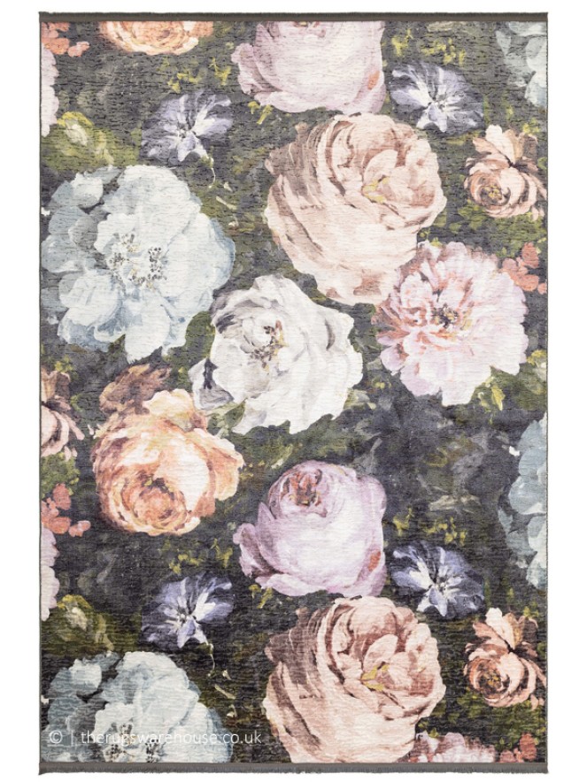 Floretta Charcoal Blush Rug - 8