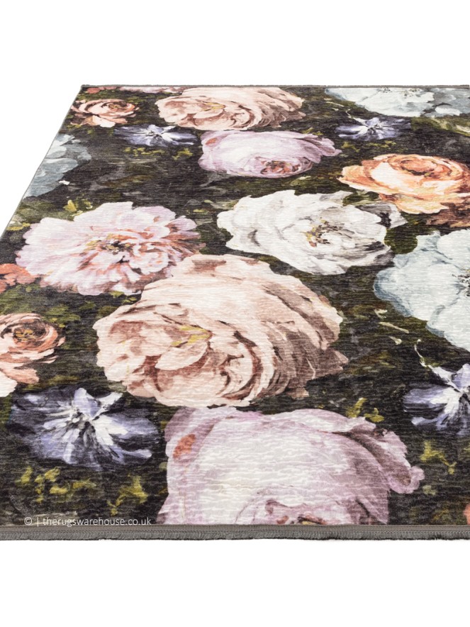 Floretta Charcoal Blush Rug - 4