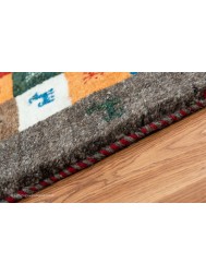 Gabbeh Squares Grey Rug - Thumbnail - 3