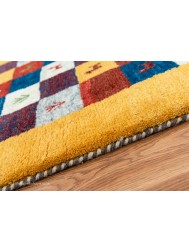 Gabbeh Squares Mustard Rug - Thumbnail - 3