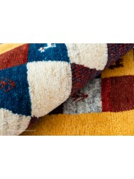 Gabbeh Squares Mustard Rug - Thumbnail - 4