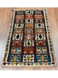 Gabbeh Squares Tribal Rug - Thumbnail - 2