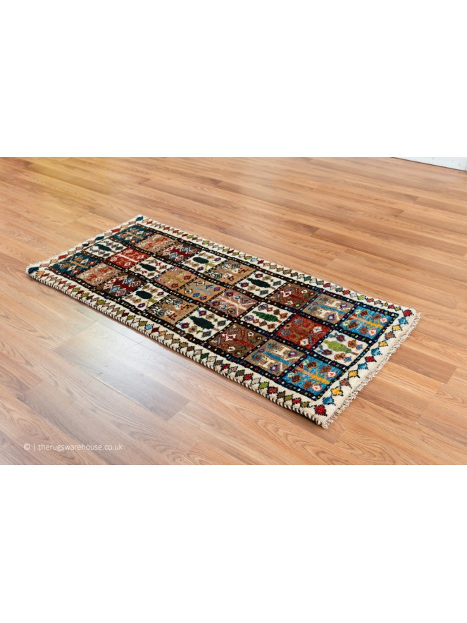 Gabbeh Squares Tribal Rug - 8