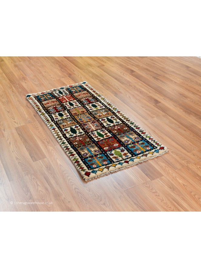 Gabbeh Squares Tribal Rug - 9