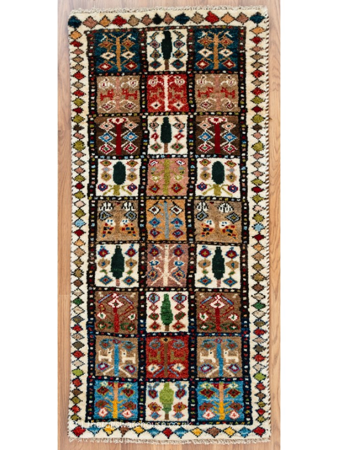 Gabbeh Squares Tribal Rug - 10