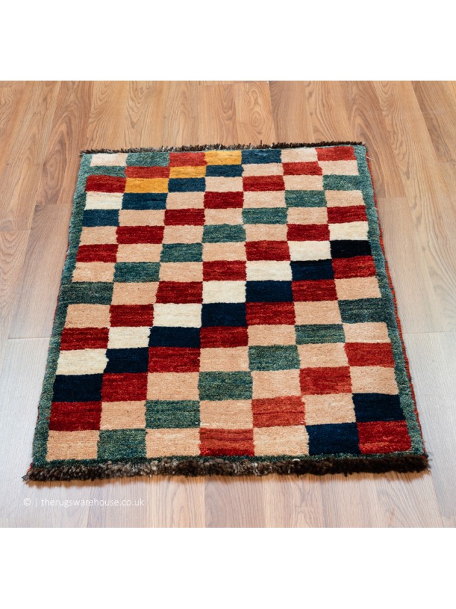 Gabbeh Checker Multi Rug - 2