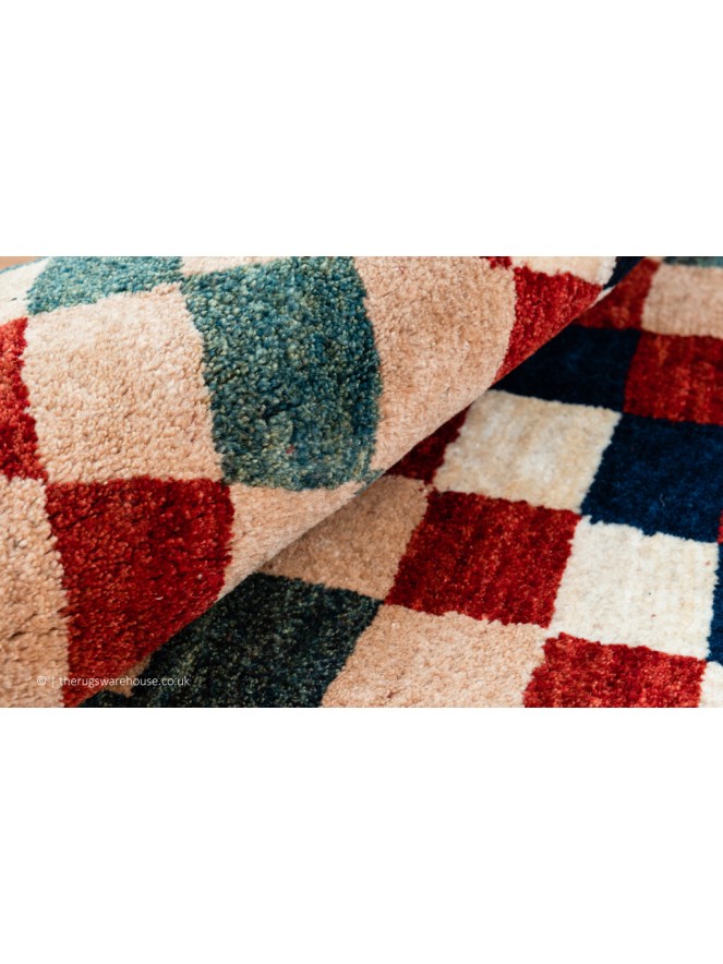 Gabbeh Checker Multi Rug - 4