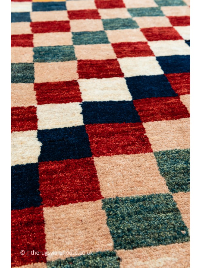 Gabbeh Checker Multi Rug - 5