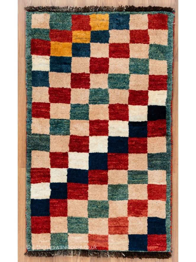 Gabbeh Checker Multi Rug - 9
