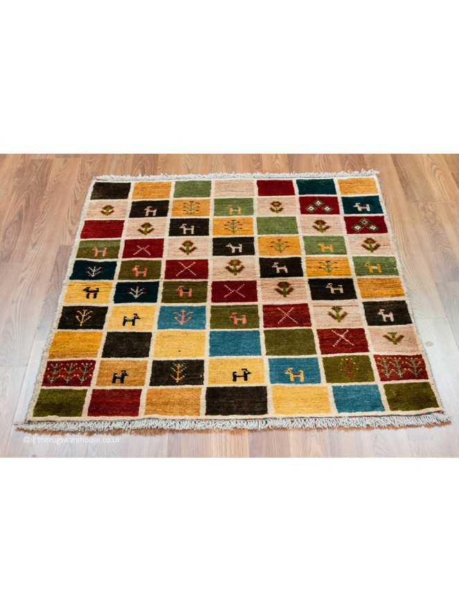 Gabbeh Squares Multi Rug - 2