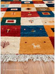 Gabbeh Big Squares Rug - Thumbnail - 3