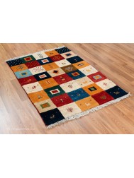 Gabbeh Big Squares Rug - Thumbnail - 7