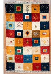 Gabbeh Big Squares Rug - Thumbnail - 8