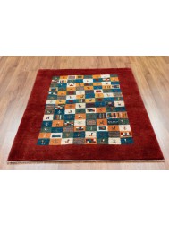 Gabbeh Borders Tribal Rug - Thumbnail - 2