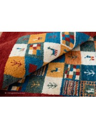 Gabbeh Borders Tribal Rug - Thumbnail - 4