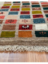 Gabbeh Mini Squares Rug - Thumbnail - 3