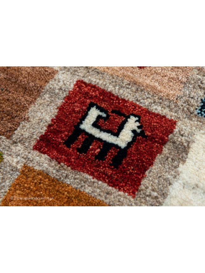 Gabbeh Mini Squares Rug - 6