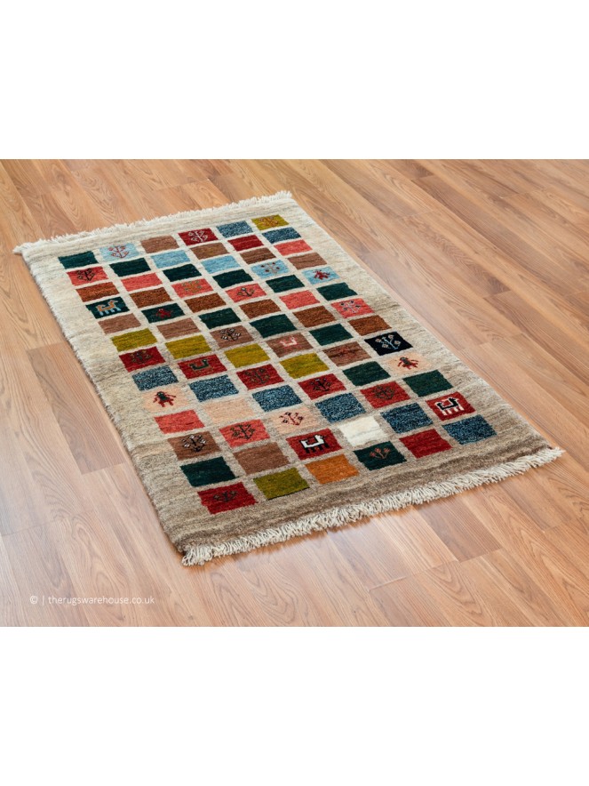 Gabbeh Mini Squares Rug - 7