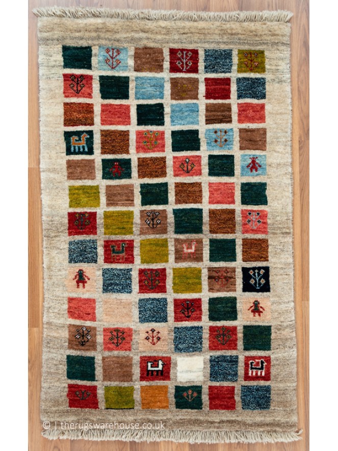 Gabbeh Mini Squares Rug - 9