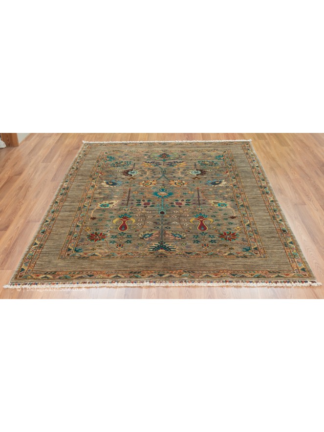 Fine Afghan 5851 Rug - 2