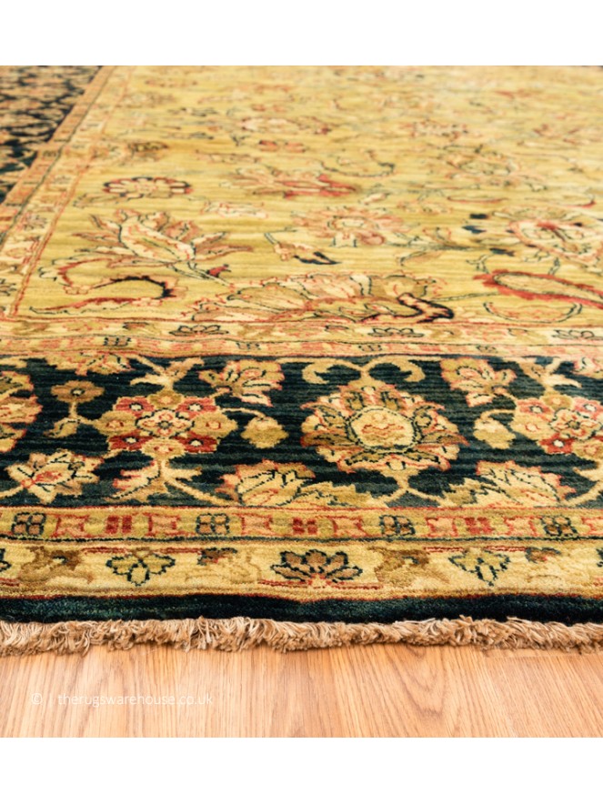 Agra Gold Green Rug - 9