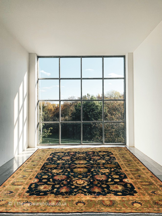 Agra Blue Rug - 2