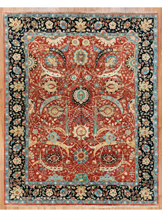 Kerman Red Rug - 9