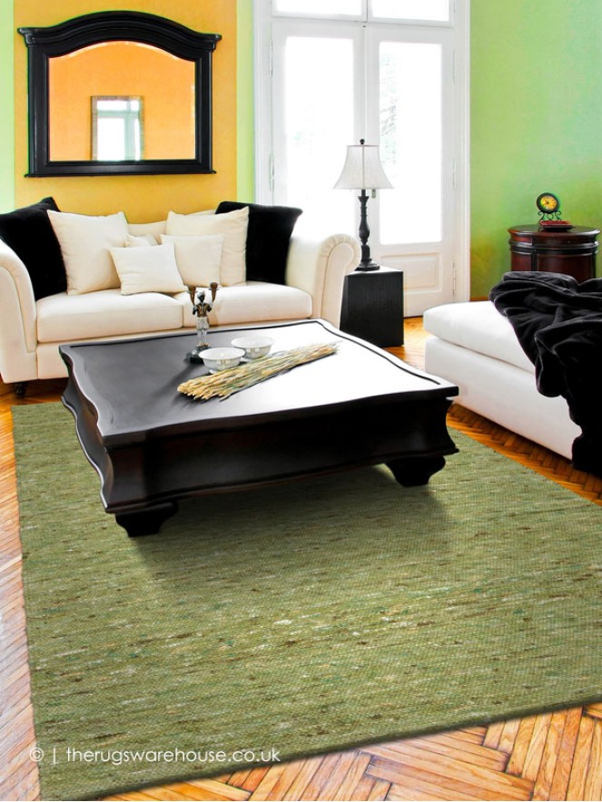 Country Green Rug - 2
