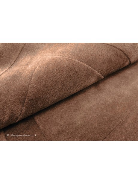 Monza Brown Plain Wool Large Rug | The Rugs Warehouse