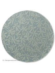 Cleavers Duck Egg Round Rug - Thumbnail - 7