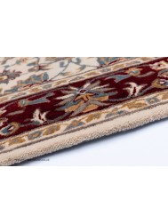 Herat Cream Dark Red Rug - Thumbnail - 4