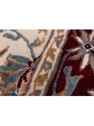 Herat Cream Dark Red Rug - Thumbnail - 7