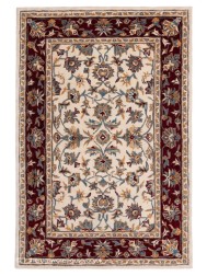 Herat Cream Dark Red Rug - Thumbnail - 9